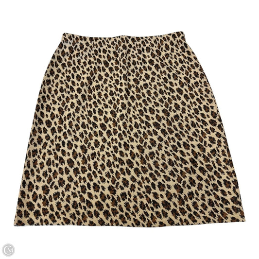 Skirt Luxury Designer By St John Collection In Animal Print, Size: 16