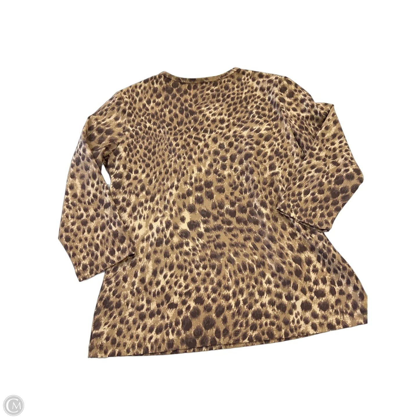 Top 3/4 Sleeve By J Mclaughlin In Animal Print, Size: L
