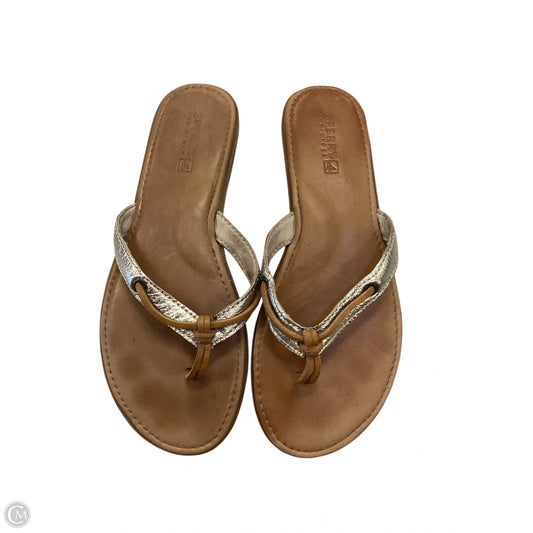 Sandals Flip Flops By Sperry In Gold, Size: 7