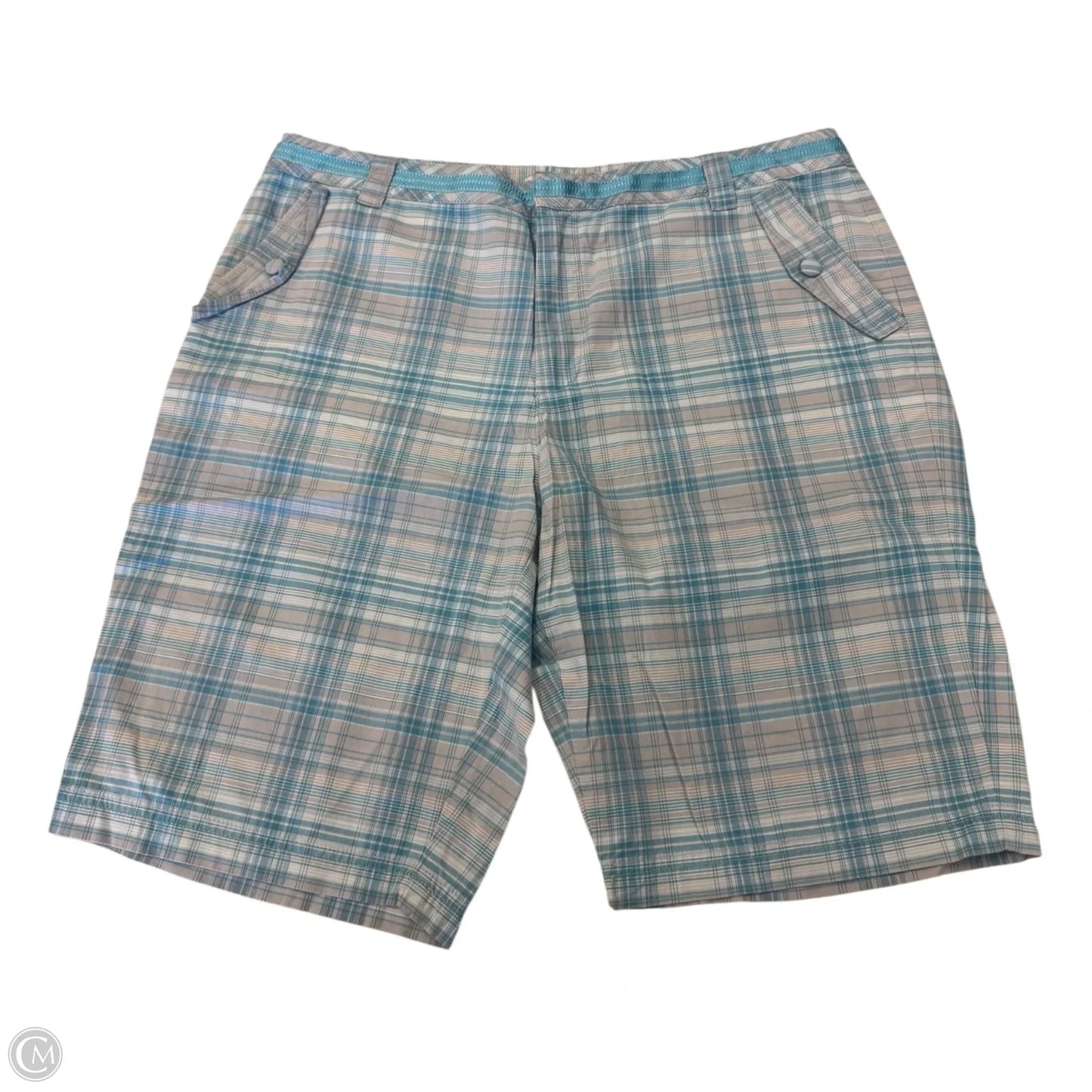 Shorts By Greg Norman In Plaid Pattern, Size: 14
