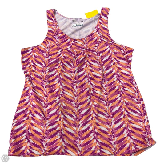 Athletic Tank Top By Columbia In Orange & Pink, Size: M