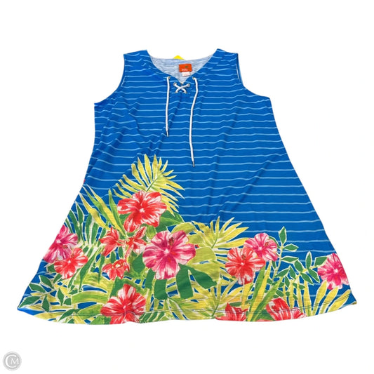 Dress Casual Short By Hearts Of Palm In Floral Print, Size: L