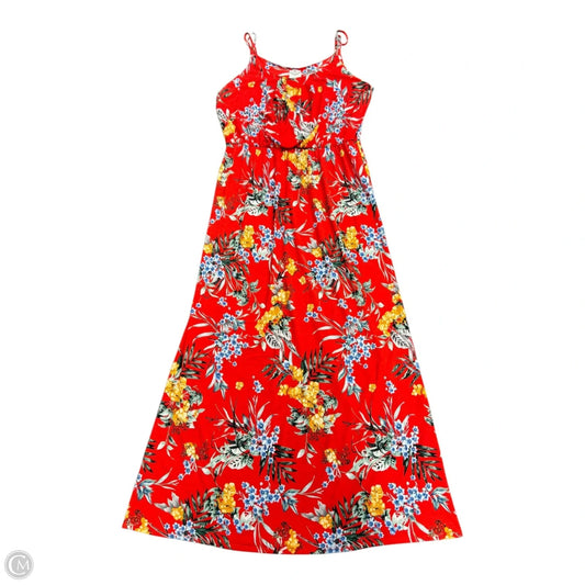 Dress Casual Maxi By Clothes Mentor In Tropical Print, Size: Xl