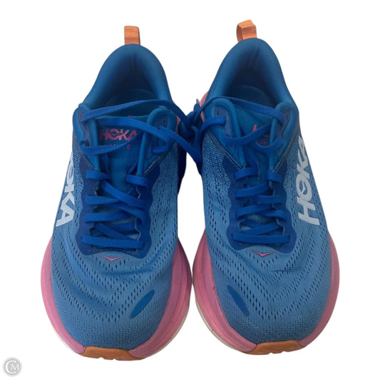 Shoes Athletic By Hoka In Blue & Pink, Size: 7.5