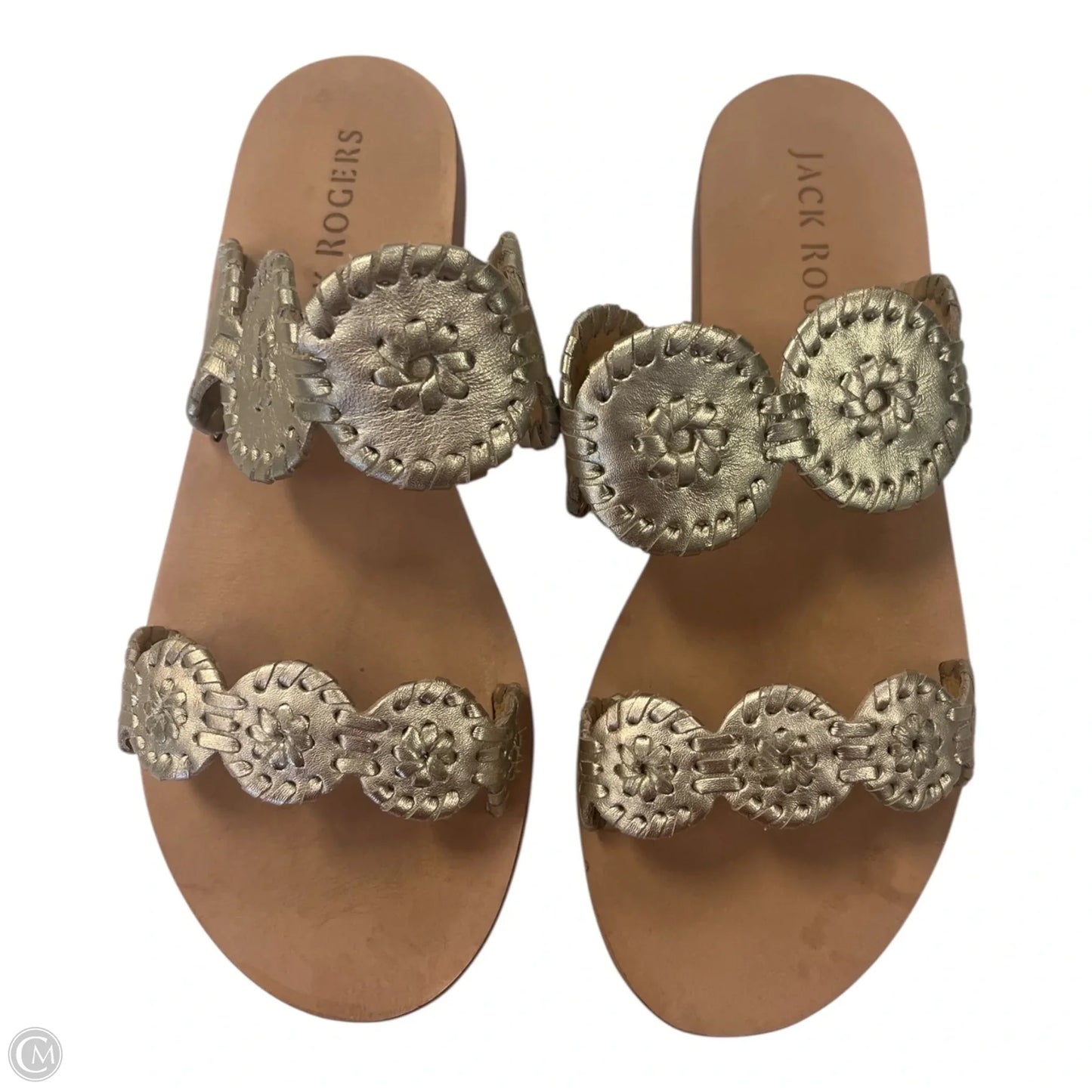 Sandals Flats By Jack Rogers In Gold, Size: 7.5
