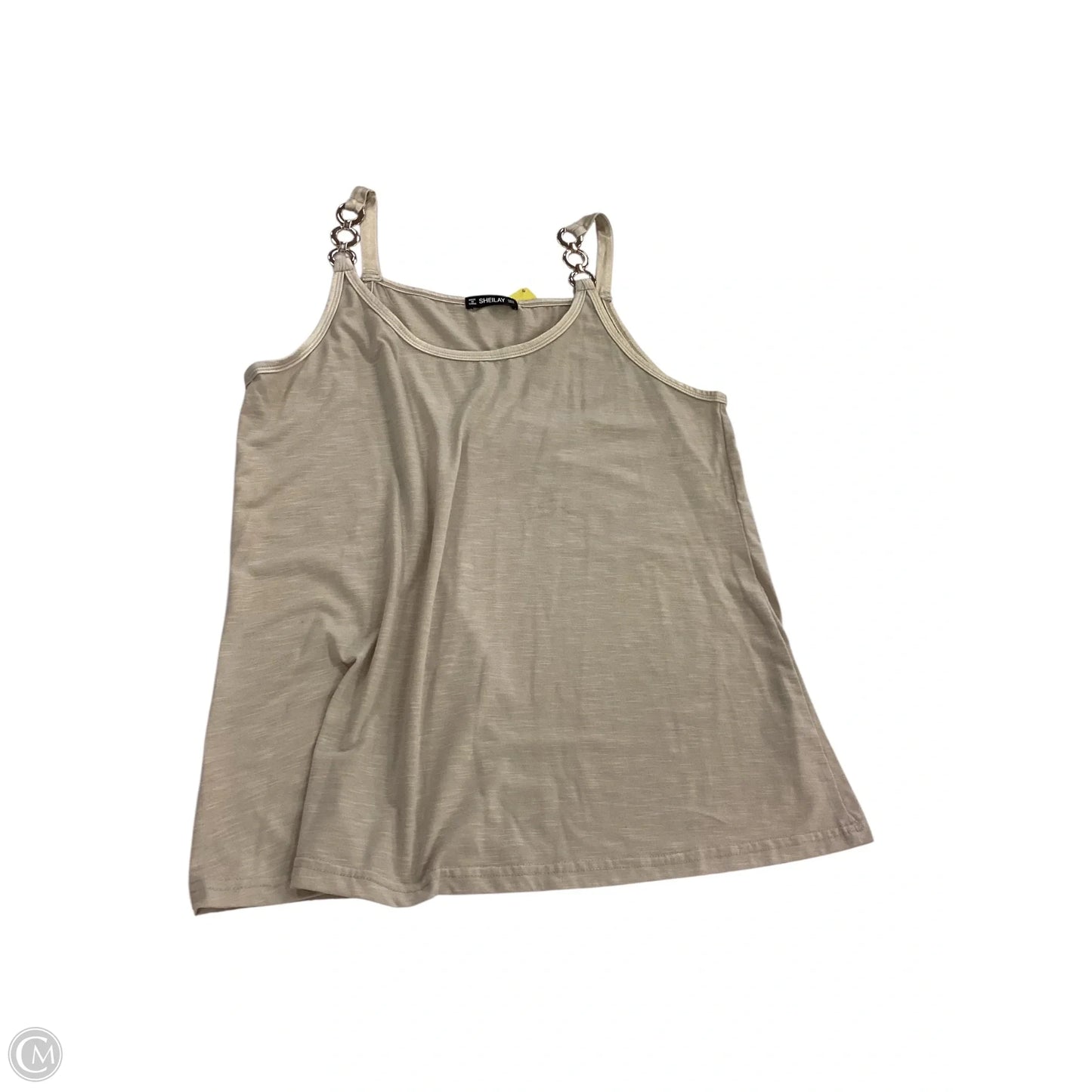 Tank Top By Sheilay In Gold & Tan, Size: M