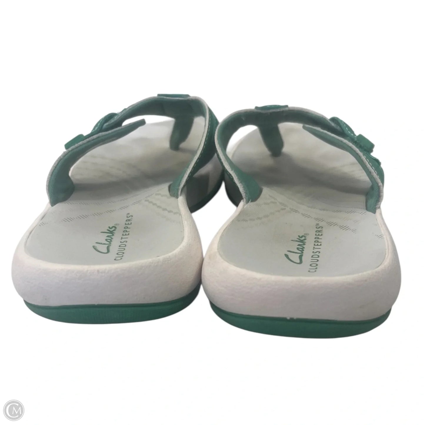 Sandals Flip Flops By Clarks In Green, Size: 6
