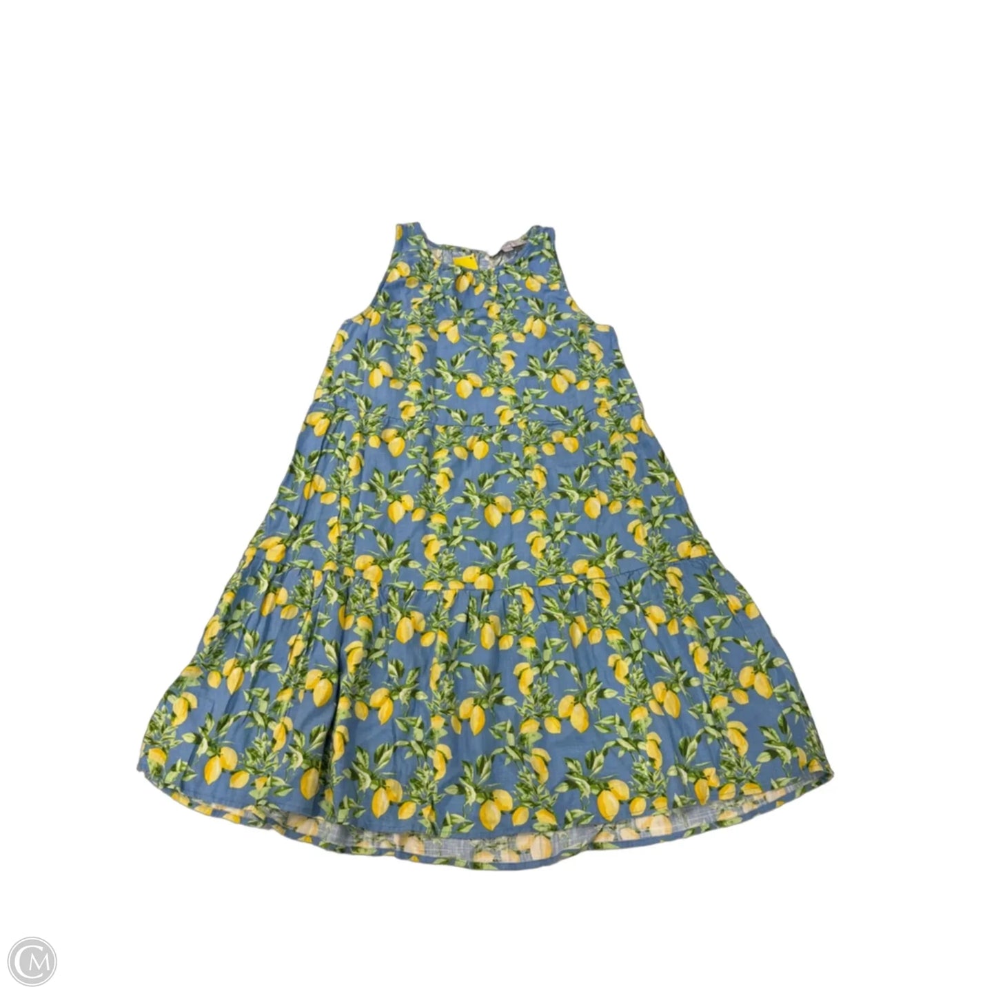 Dress Casual Short By Loft In Blue & Yellow, Size: S