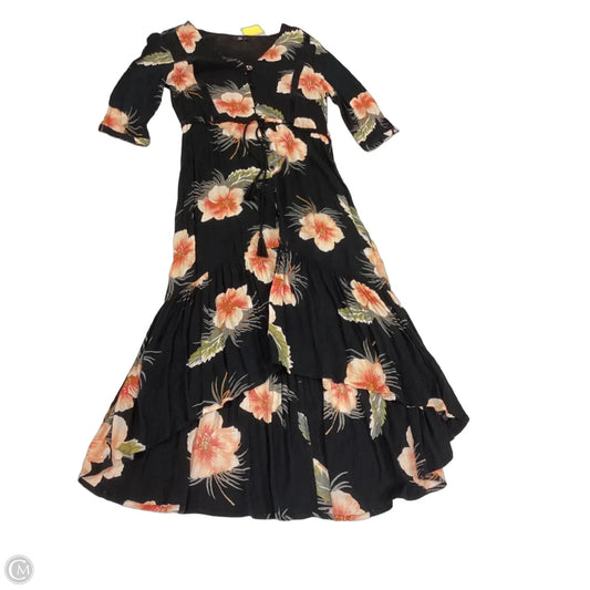 Dress Casual Maxi By Volcom In Floral Print, Size: S