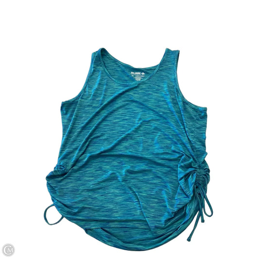 Athletic Tank Top By Reel Legends In Blue & Green, Size: Xl