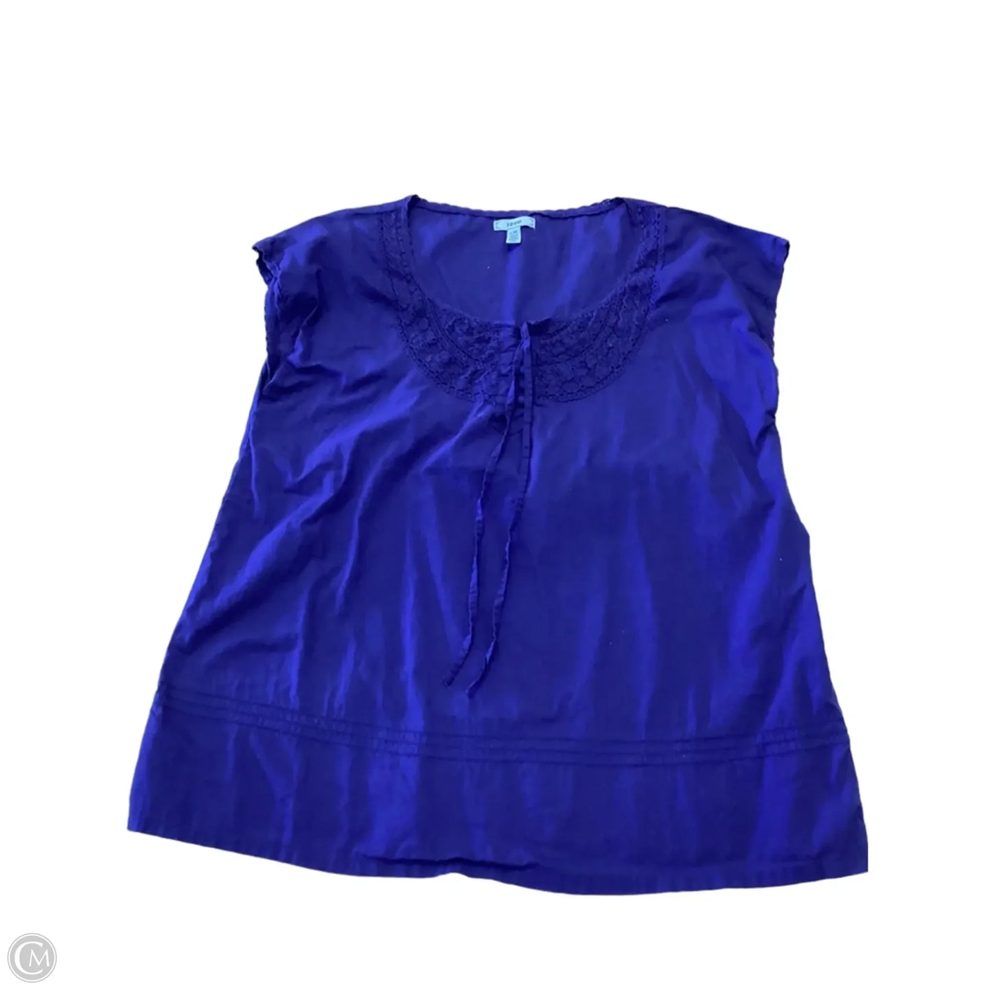 Top Sleeveless By Izod In Navy, Size: L