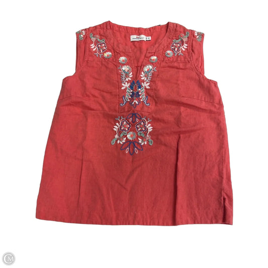 Top Sleeveless By Vineyard Vines In Floral Print, Size: Xs