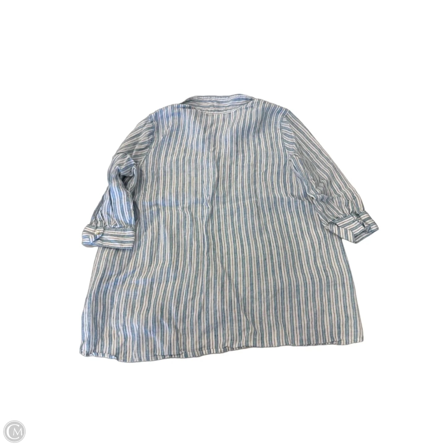 Top 3/4 Sleeve By J. Jill In Striped Pattern, Size: L