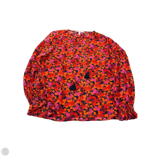 Top Long Sleeve Designer By Derek Lam In Floral Print, Size: 4