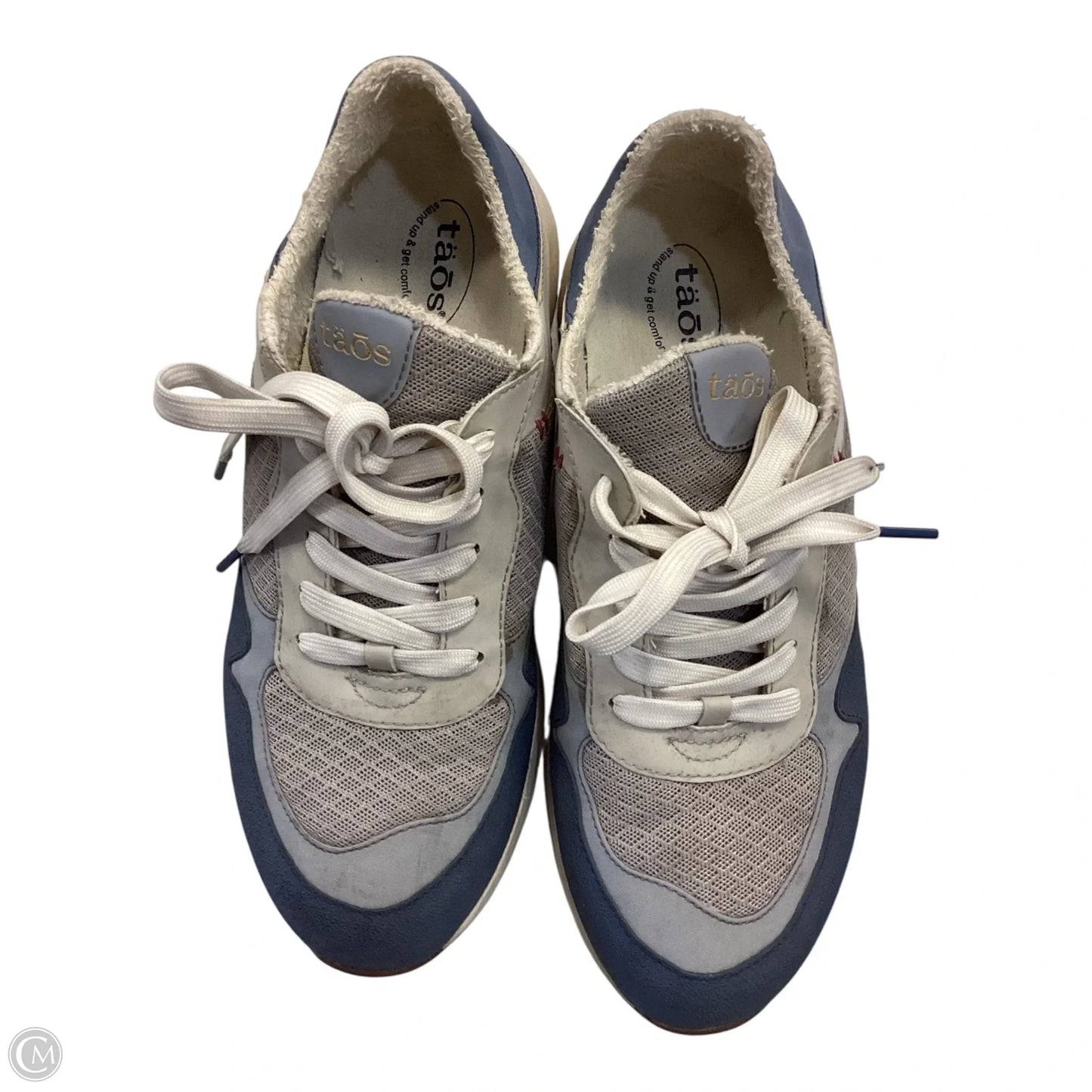Shoes Sneakers By Taos In Blue & Cream, Size: 8