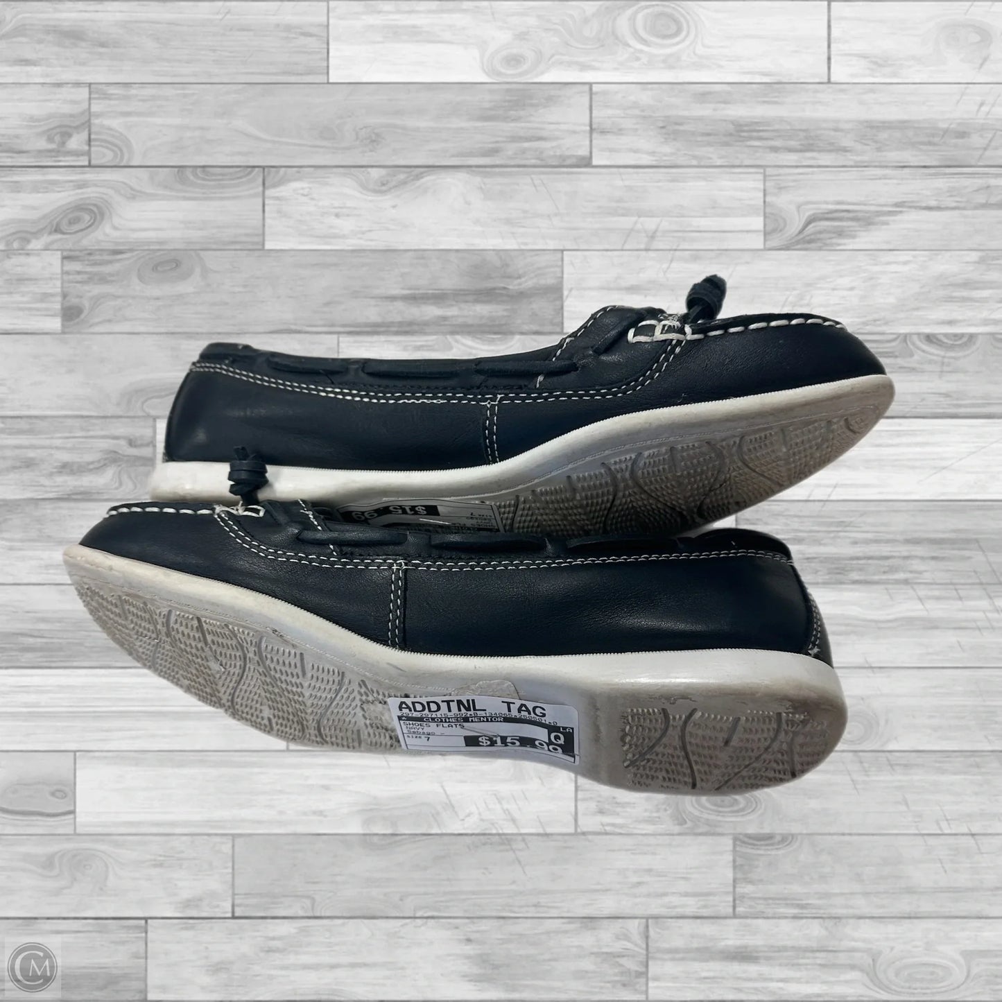 Shoes Flats By Clothes Mentor In Navy, Size: 7