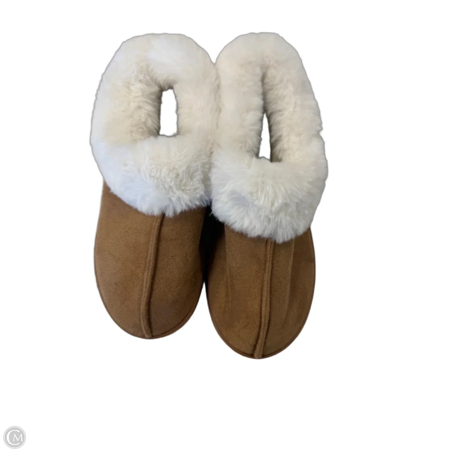Shoes Flats By Clothes Mentor In Brown & White, Size: 7