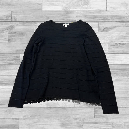 Top Long Sleeve By Charter Club In Black, Size: Xs