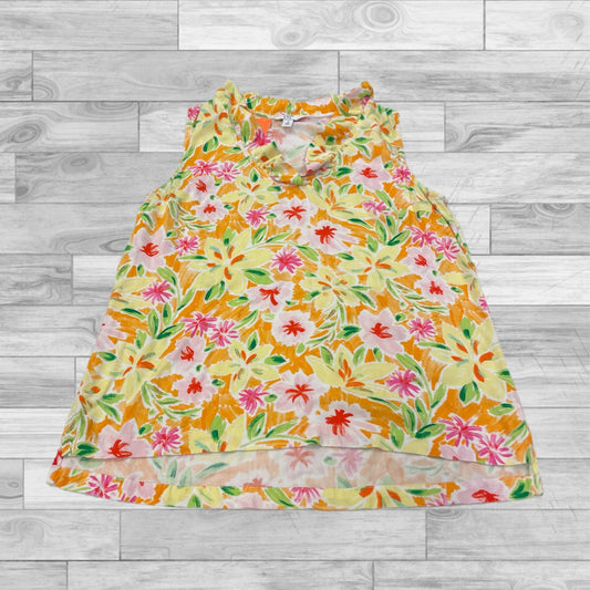 Top Sleeveless By Crown And Ivy In Floral, Size: S