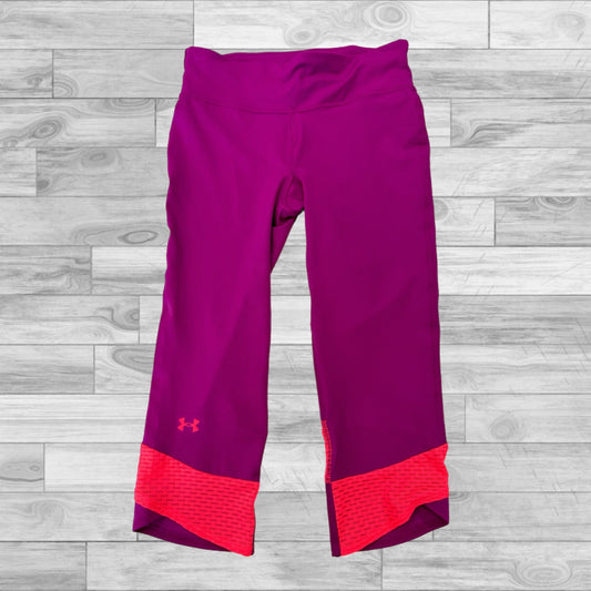 Athletic Capris By Under Armour In Purple, Size: S