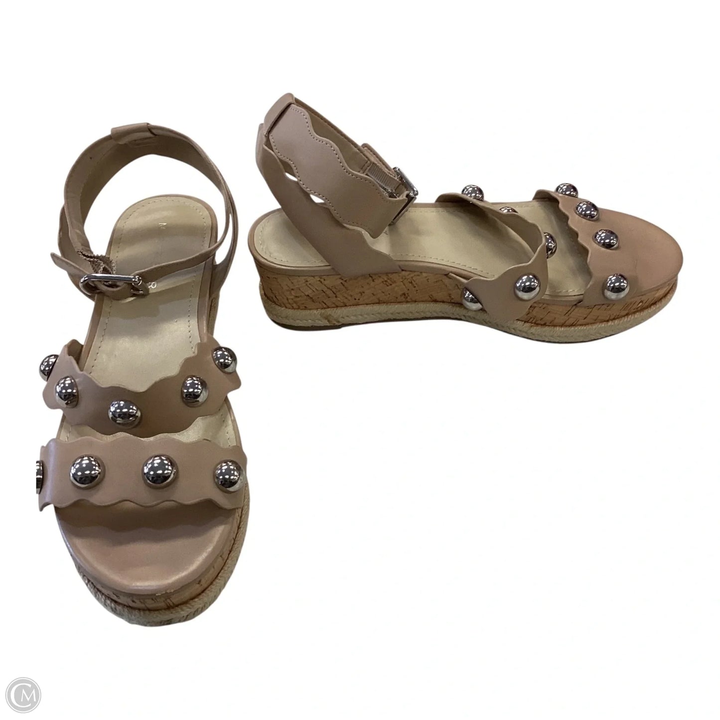 Shoes Heels Block By Marc Fisher In Tan, Size: 8.5