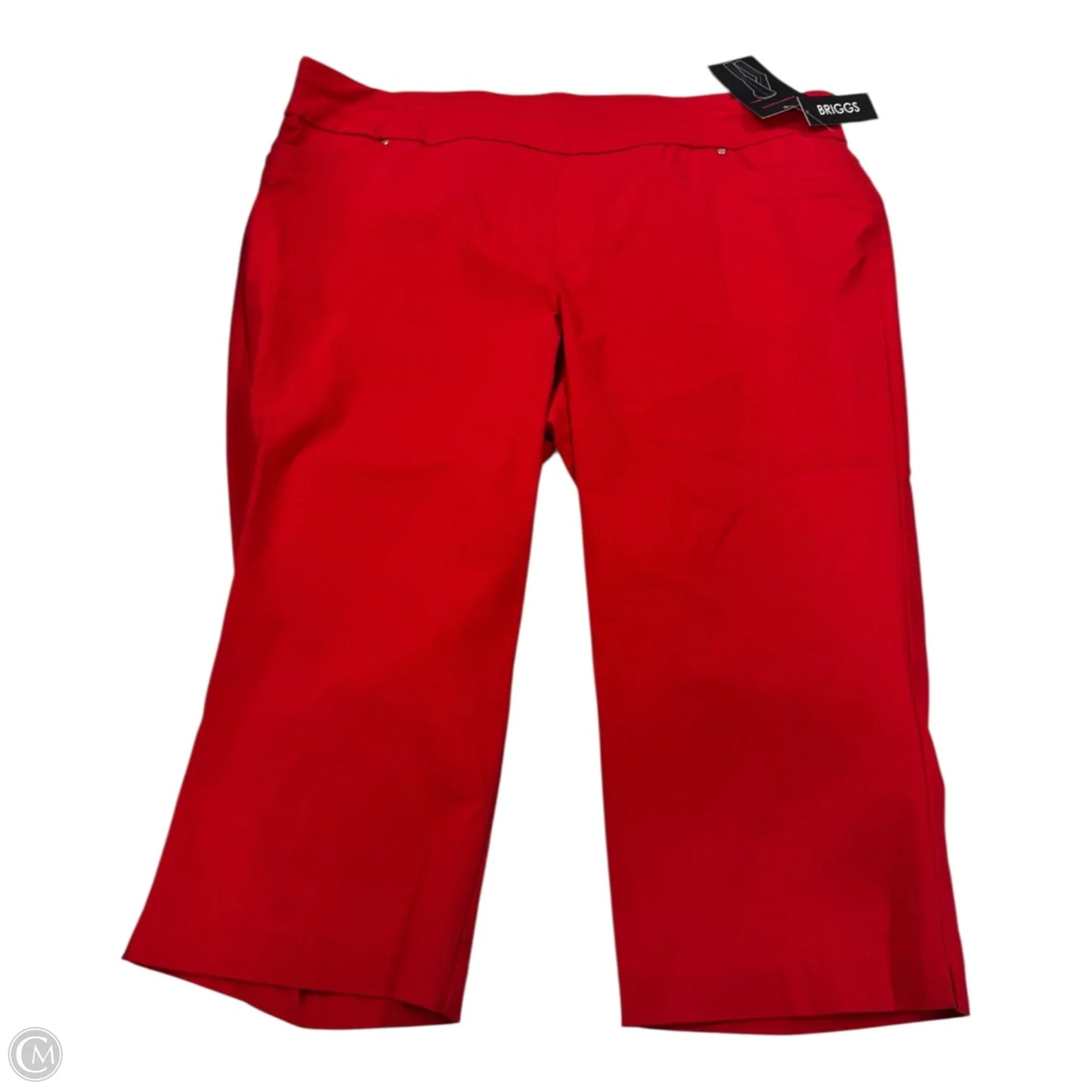 Capris By Briggs In Red, Size: 22