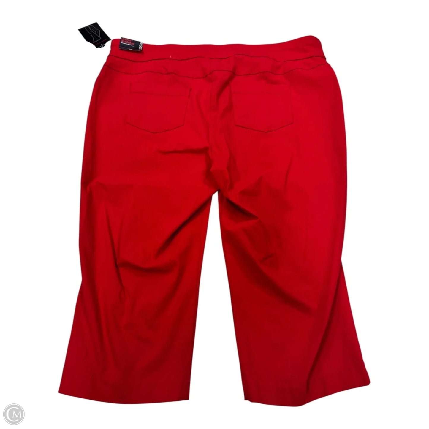 Capris By Briggs In Red, Size: 22