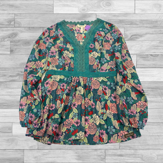 Top Long Sleeve By Matilda Jane In Floral, Size: L