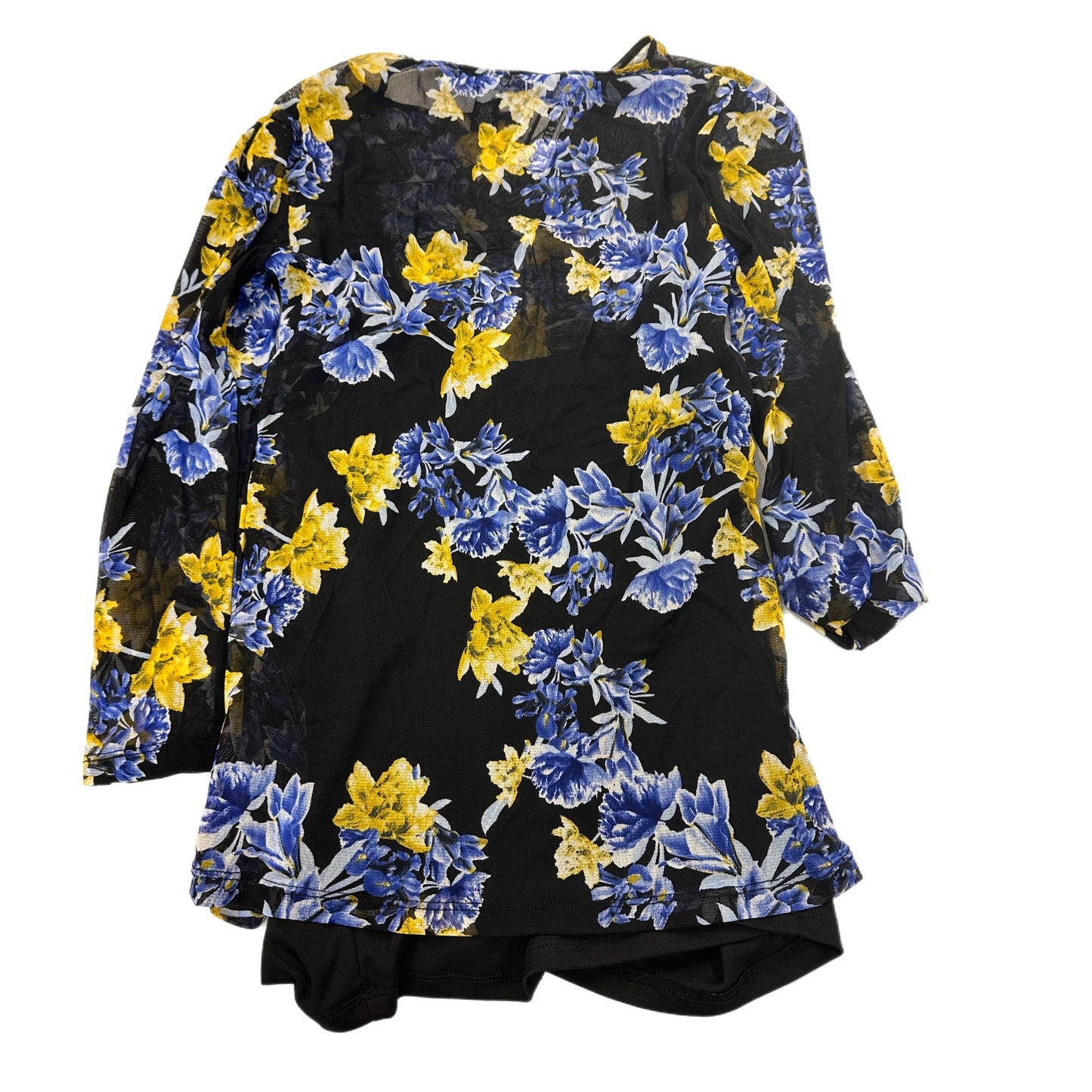 Top Long Sleeve By Inc In Floral, Size: M