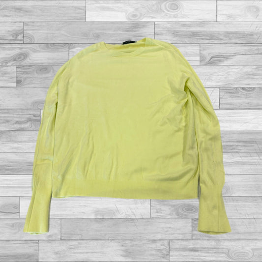 Top Long Sleeve By Zara In Yellow, Size: Xl