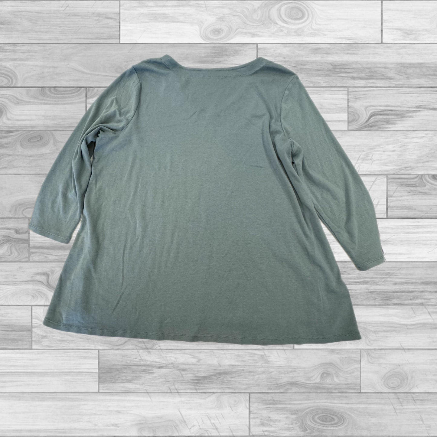 Teal Top 3/4 Sleeve Basic J. Jill, Size L