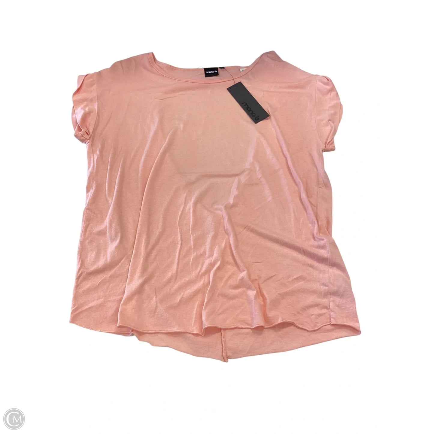 Top Short Sleeve Basic By Mono B In Coral, Size: M
