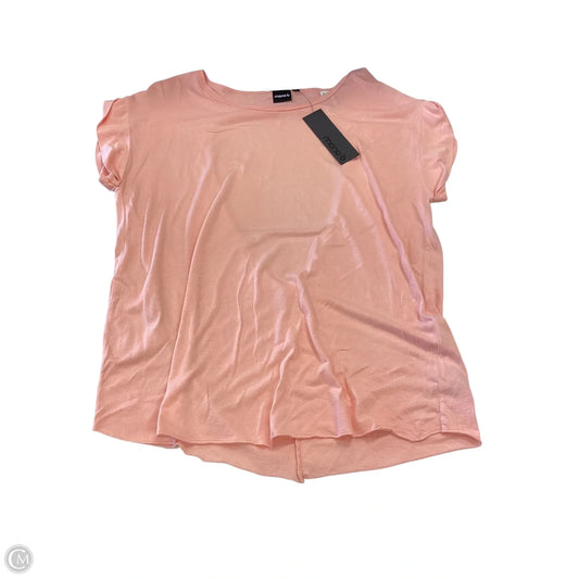 Top Short Sleeve Basic By Mono B In Coral, Size: M