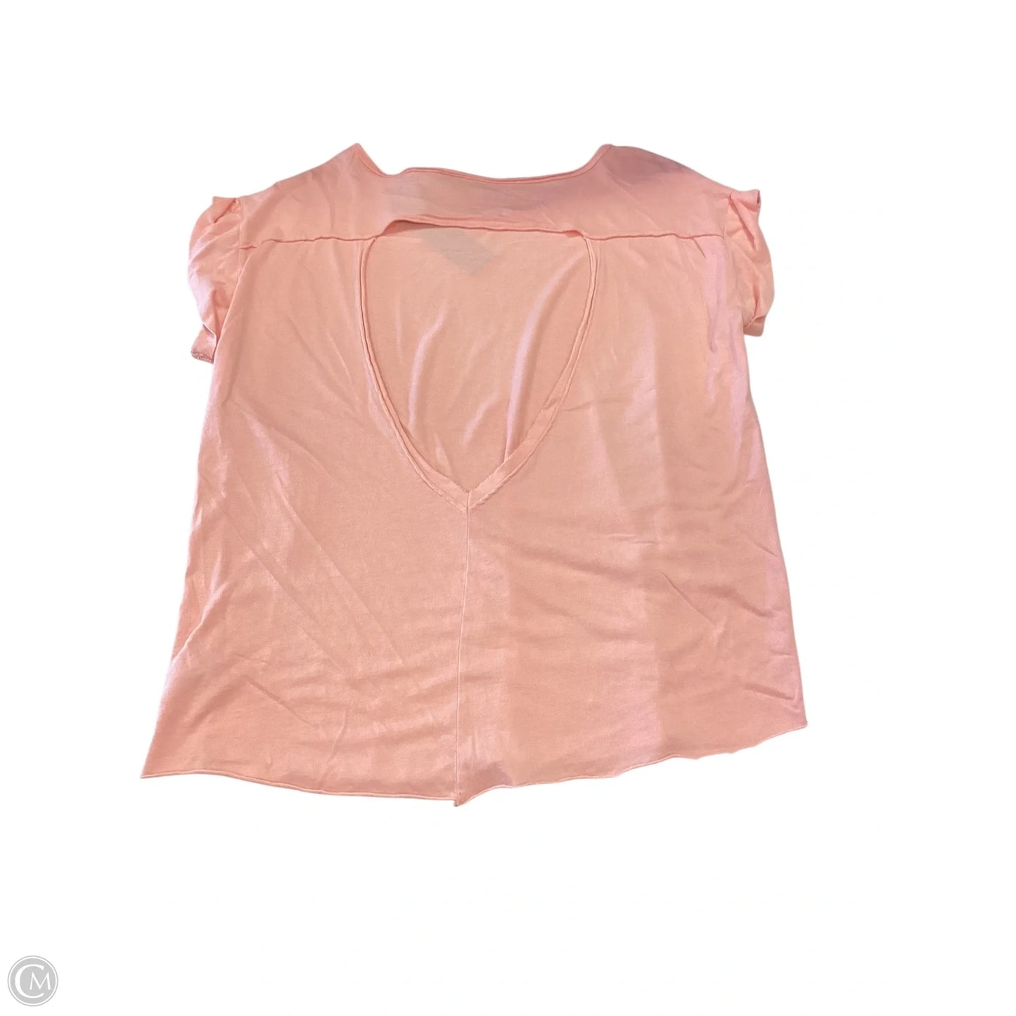 Top Short Sleeve Basic By Mono B In Coral, Size: M