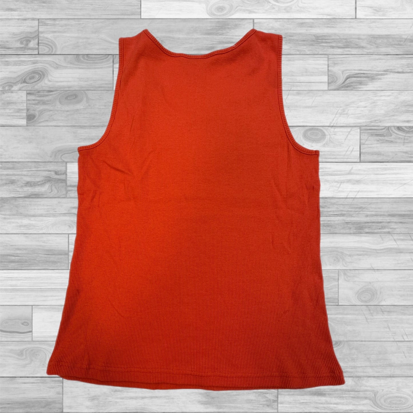 Top Sleeveless By Karen Scott In Orange, Size: L