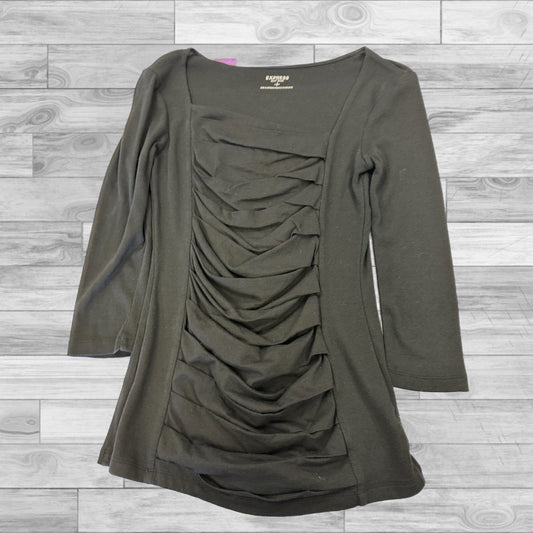 Top 3/4 Sleeve By Express In Black, Size: S