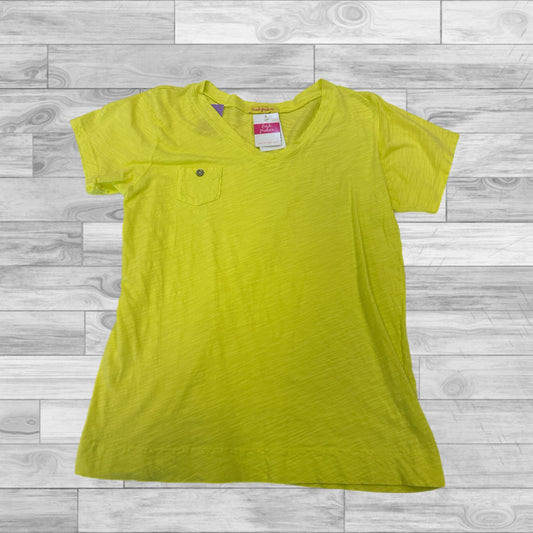 Yellow Top Short Sleeve Basic Fresh Produce, Size S