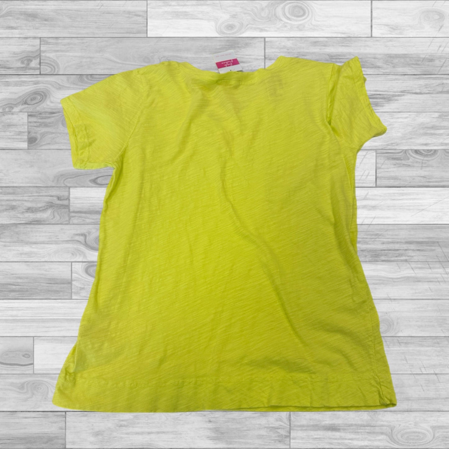 Yellow Top Short Sleeve Basic Fresh Produce, Size S