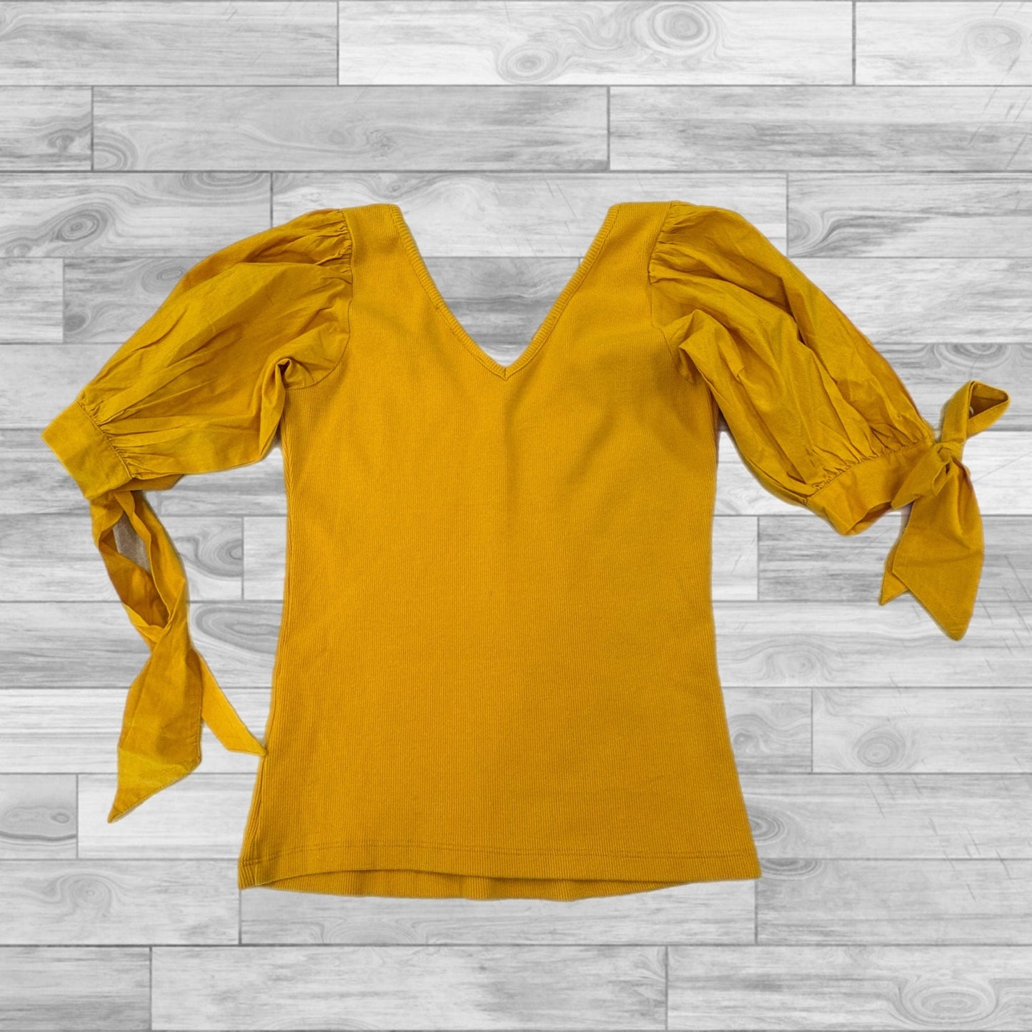 Yellow Top Short Sleeve Maeve, Size Xs