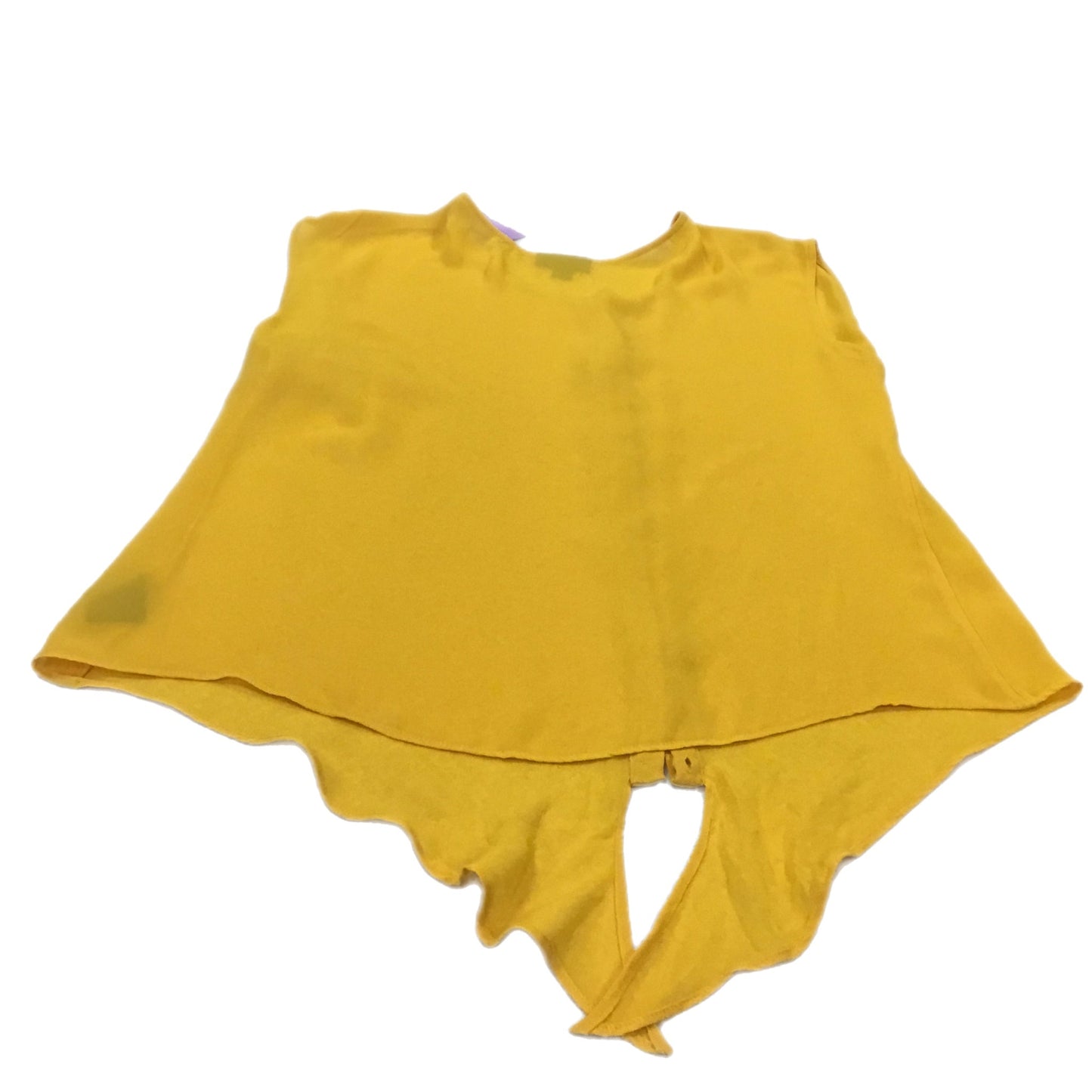 Top Sleeveless By Simply Vera In Yellow, Size: L