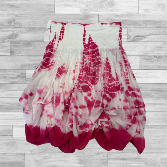 Skirt Mini & Short By Solitaire In Pink & White, Size: S