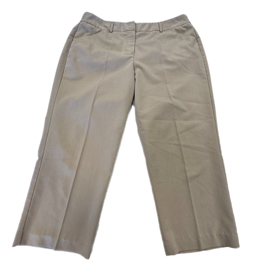 Capris By Sharagano In Tan, Size: 10