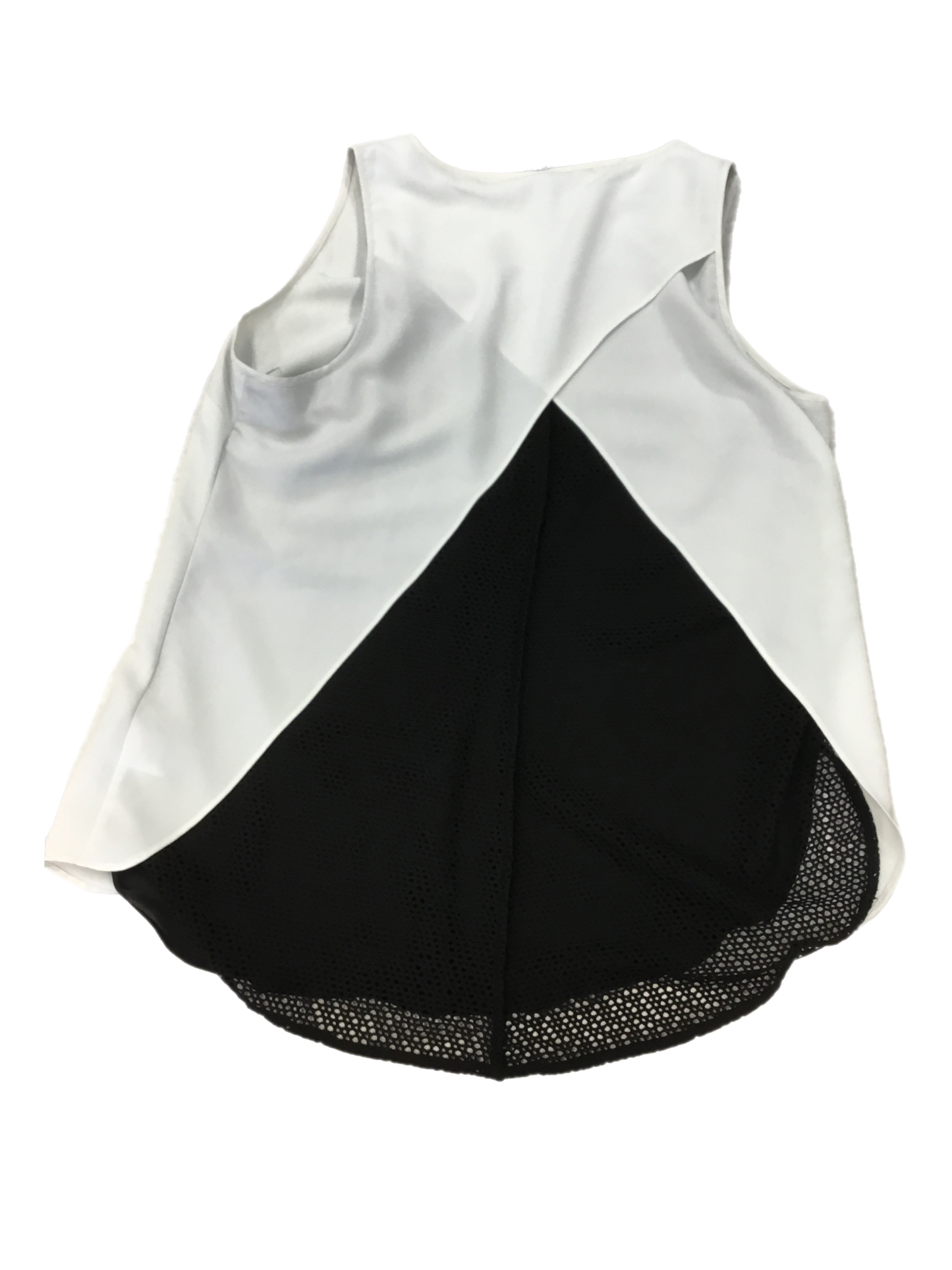 Top Sleeveless By Cabi In Black & White, Size: L