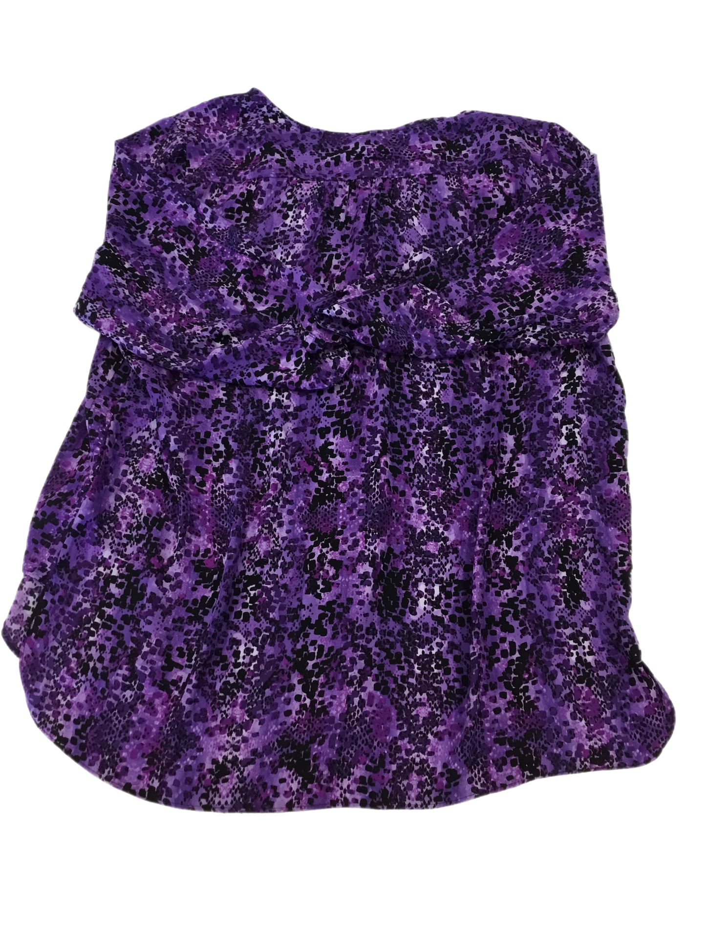 Top 3/4 Sleeve By Dana Buchman In Purple, Size: Xl