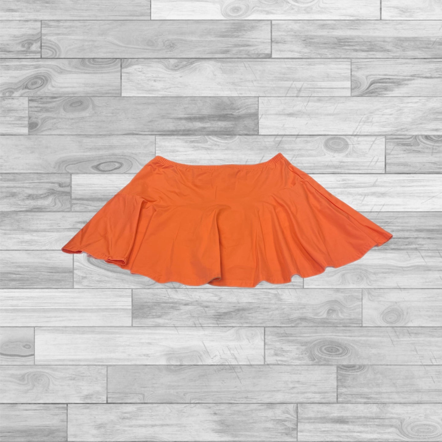 Athletic Skort By Adidas In Orange, Size: M