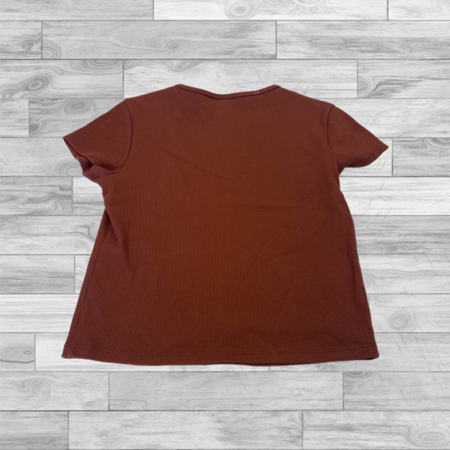 Top Short Sleeve Basic By Wild Fable In Orange, Size: Xs