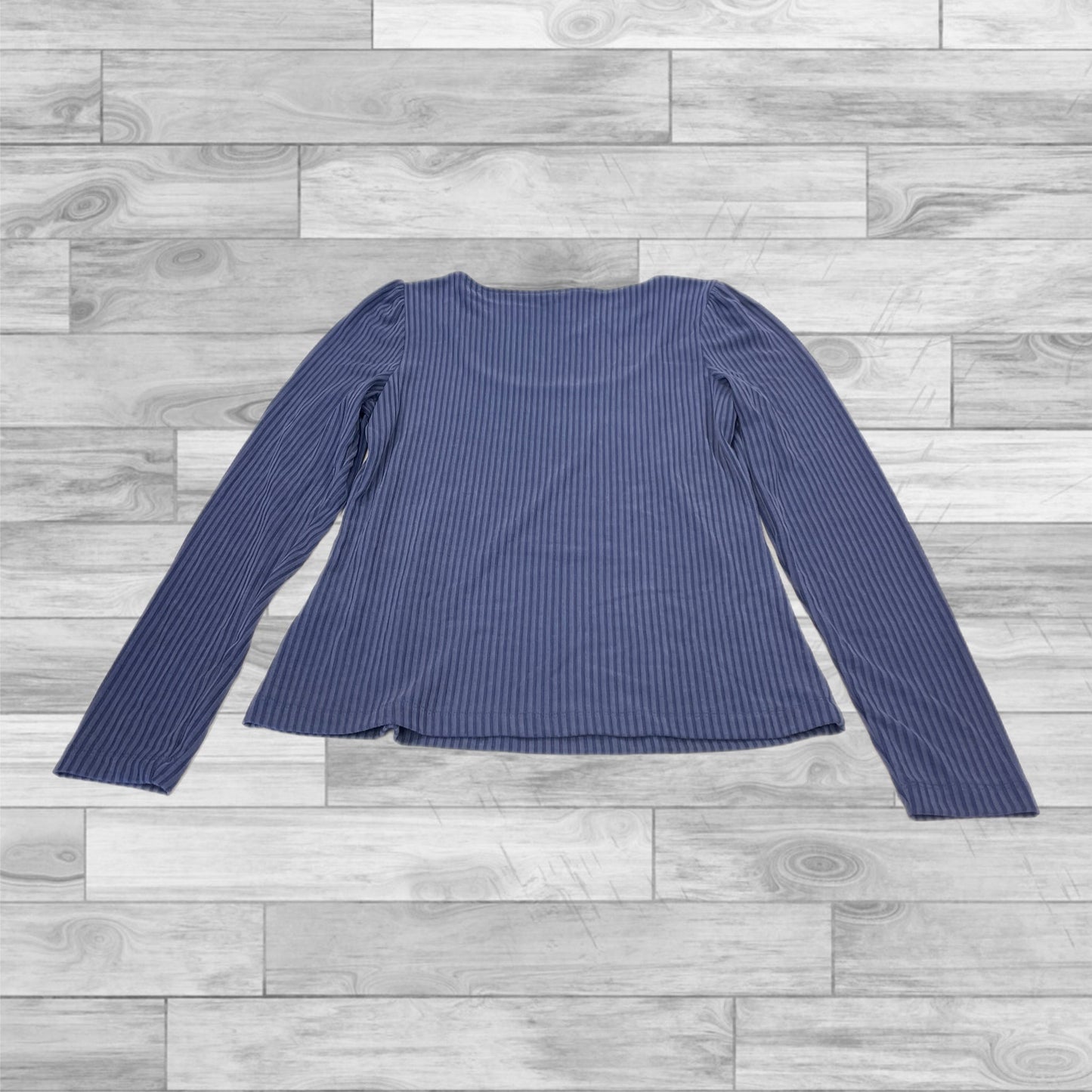 Top Long Sleeve Basic By Anthropologie In Blue, Size: S