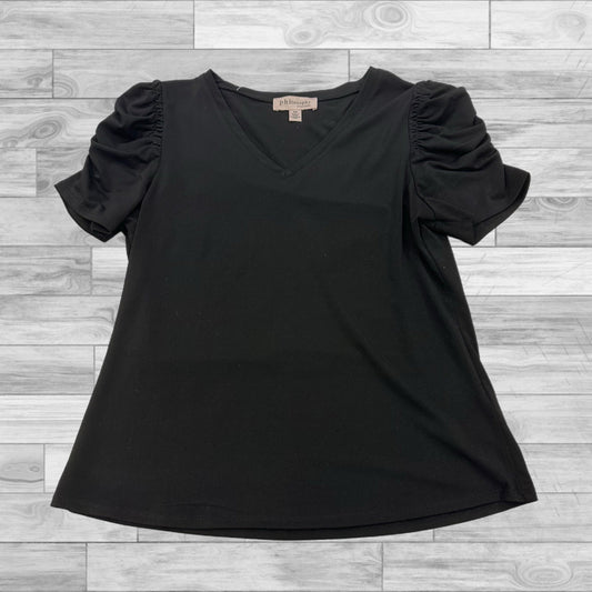 Top Short Sleeve By Philosophy In Black, Size: M