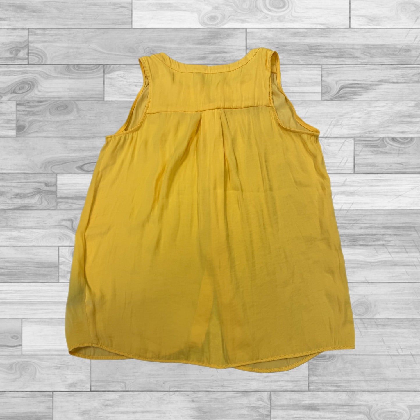 Top Sleeveless By Simply Vera In Yellow, Size: Xs