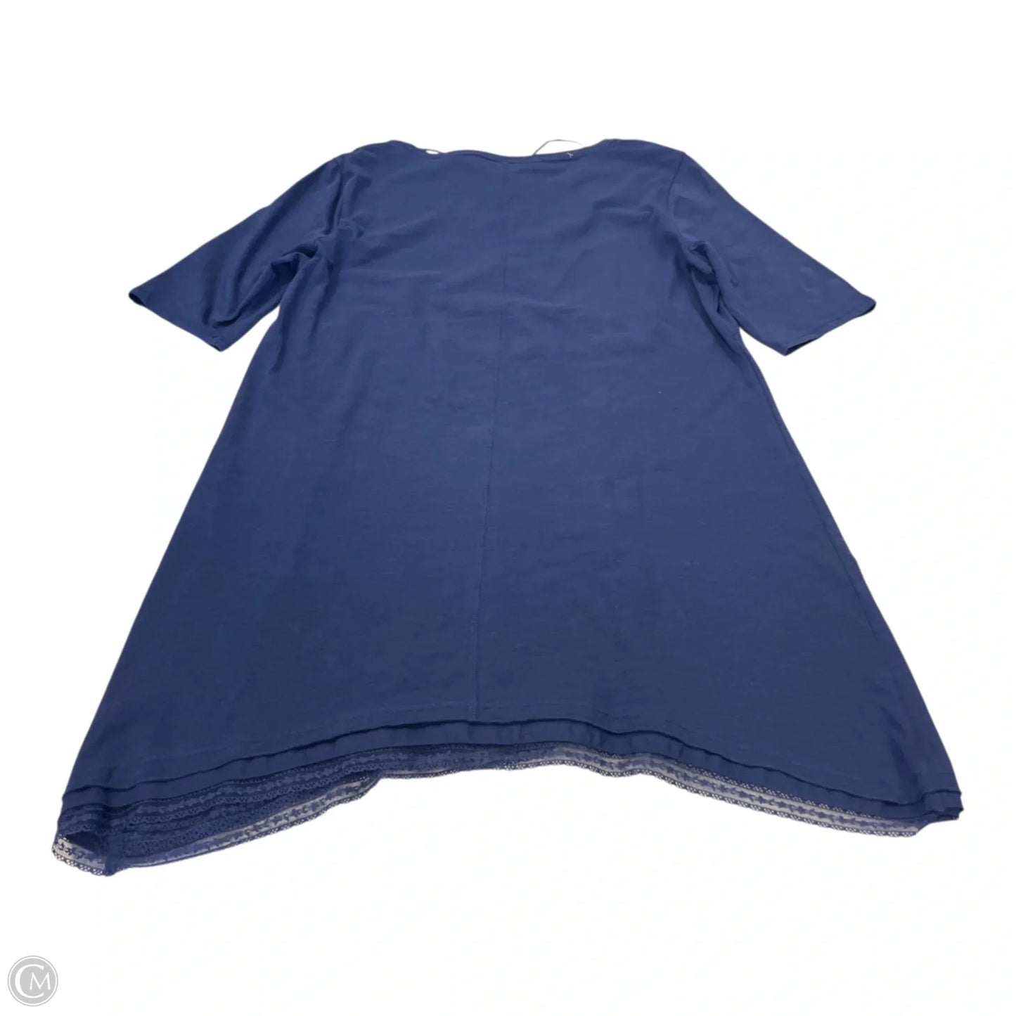 Tunic Short Sleeve By Style And Company In Navy, Size: M